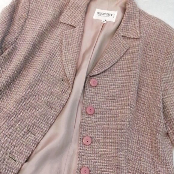 Holt Renfrew Linen Blazer + Skirt sz 16 - Picture 5 of 16
